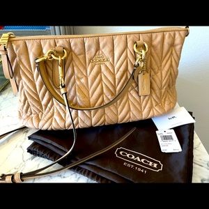 SALE!!! Coach quilted leather Ally satchel